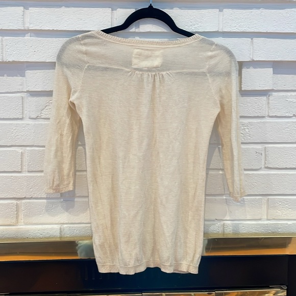 Vintage Abercrombie top sweater size small cream color. Y2K - Picture 4 of 4